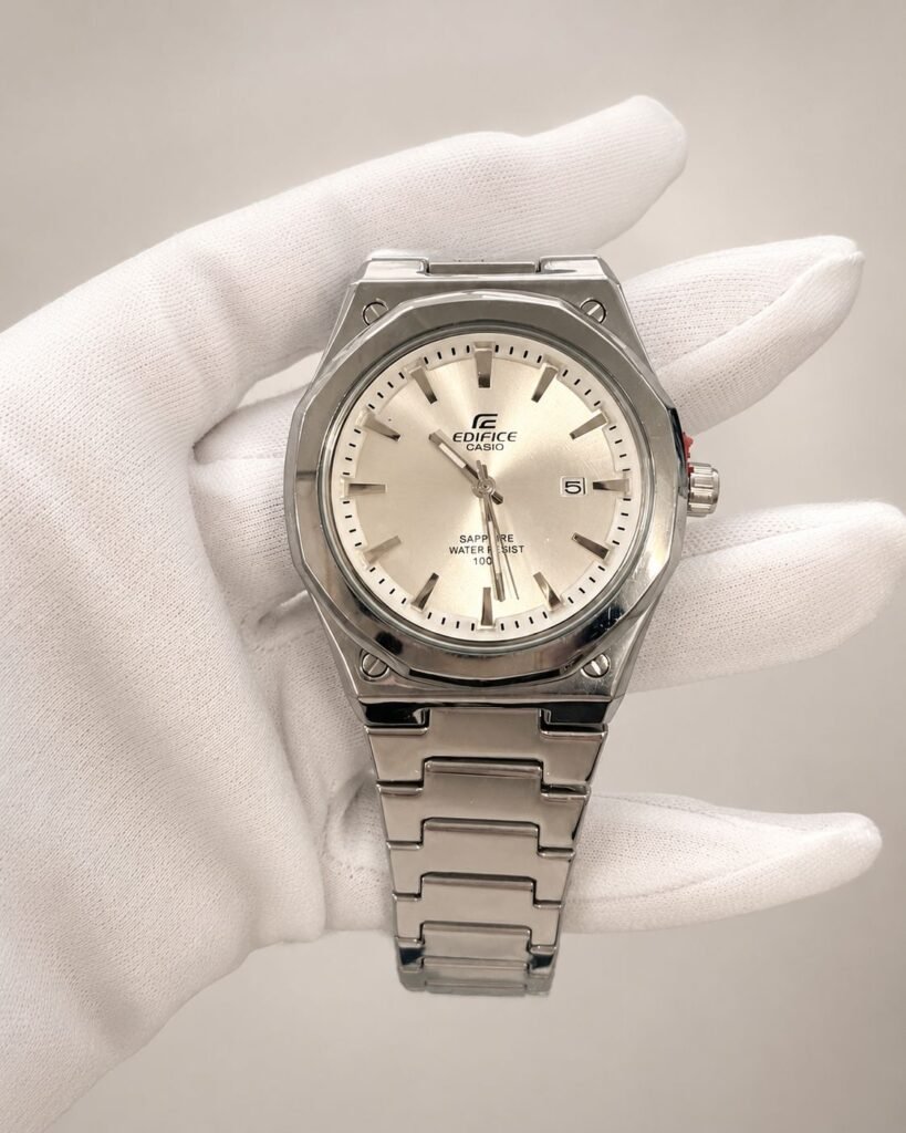 Мъжки Casio Edifice Silver Dial Steel #160