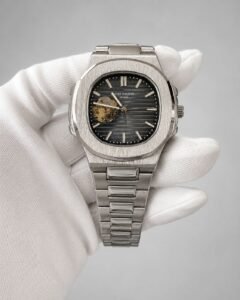 Мъжки Patek Philippe Nautilus Open Heart Blue Dial Steel #151