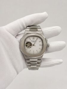 Мъжки Patek Philippe Nautilus White Dial Open Heart #158