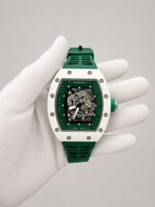 Мъжки Richard Mille Skeleton Green / White Ceramic #183