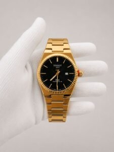Мъжки Tissot PRX Powermatic 80 Gold / Black #186