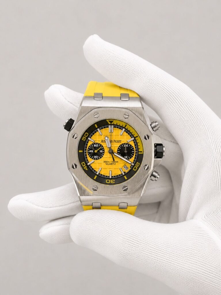 Мъжки Audemars Piguet Royal Oak Offshore Diver Chronograph Yellow 42 mm