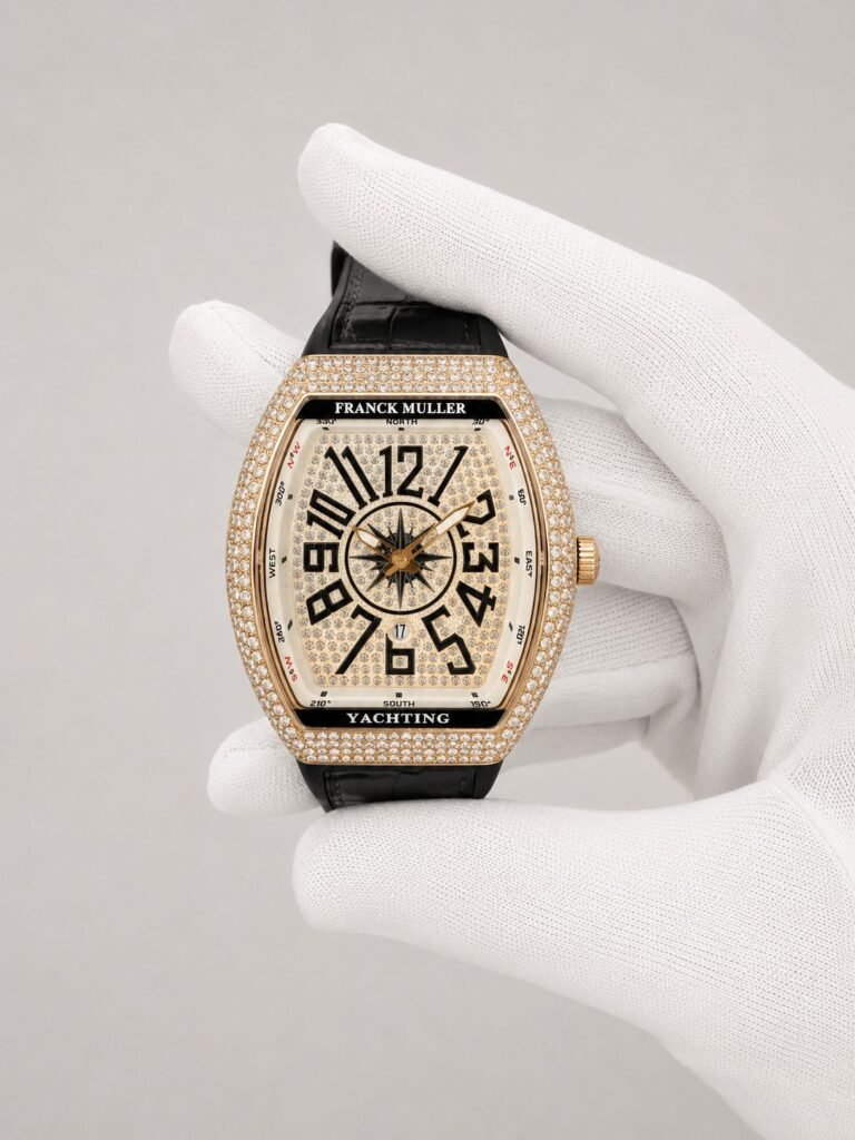 Мъжки Franck Muller Vanguard Yachting Gold Diamond 44 mm