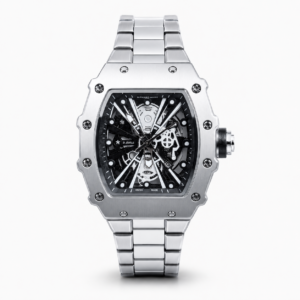 Мъжки Richard Mille Skeleton Silver / Black #217