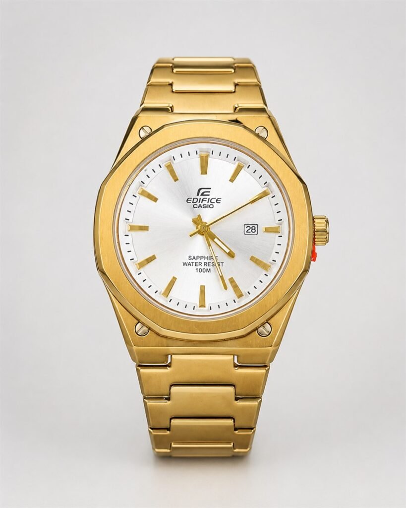 Мъжки Casio Edifice Gold / White Dial #270