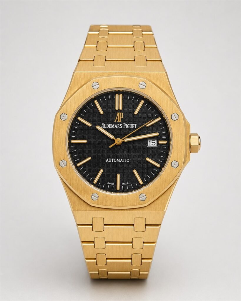 Мъжки Audemars Piguet Royal Oak Gold / Black Dial #280