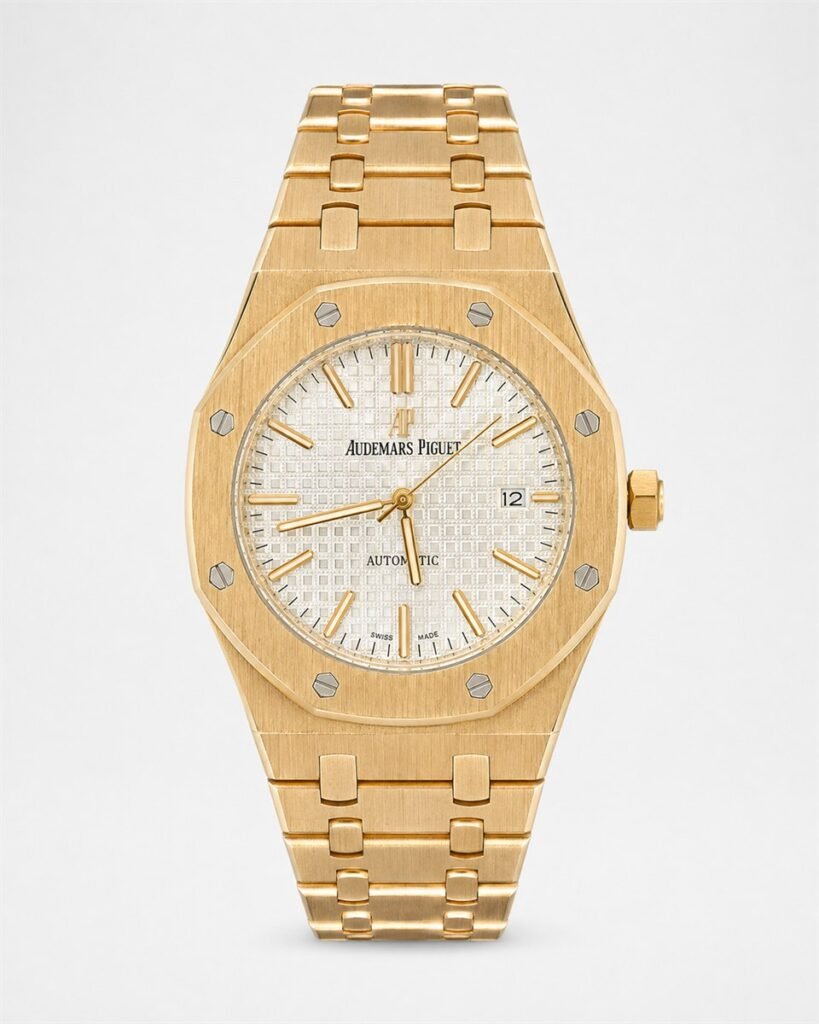 Мъжки Audemars Piguet Royal Oak Gold / White Dial #281