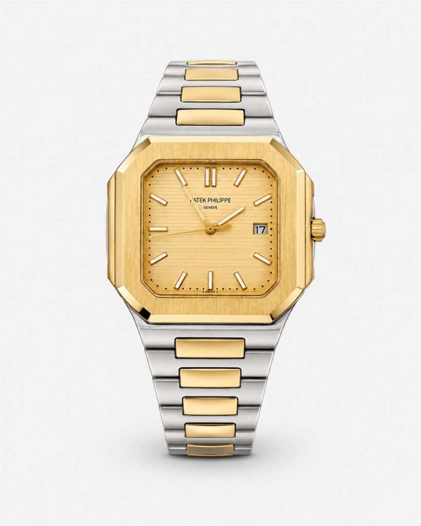 Мъжки Patek Philippe Nautilus Square Two-Tone / Champagne #285