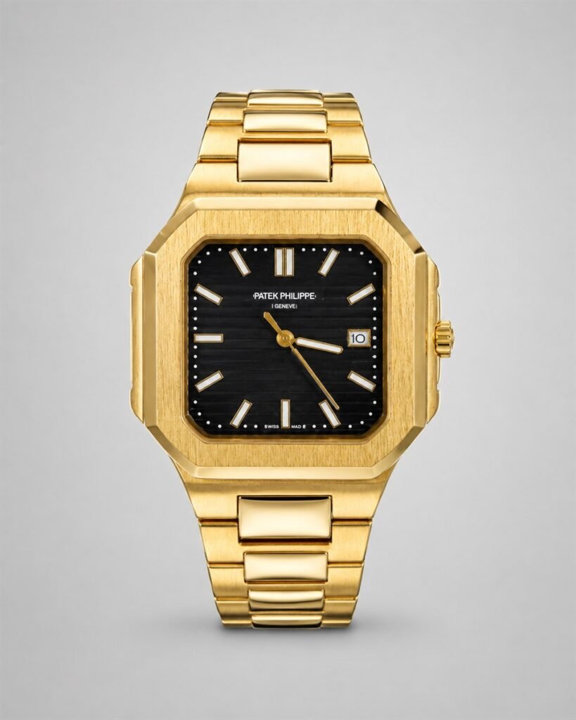 Мъжки Patek Philippe Nautilus Square Gold / Black Dial #289