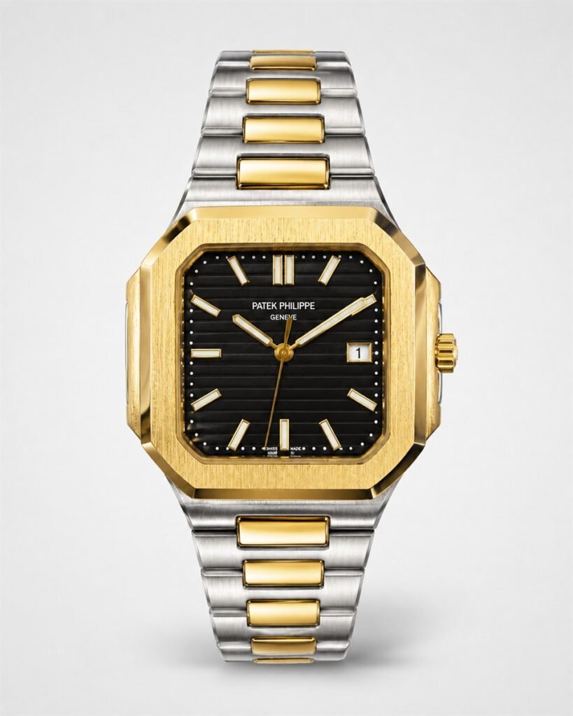 Мъжки Patek Philippe Nautilus Square Two-Tone / Black Dial #290