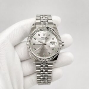 Мъжки Rolex Datejust Silver Diamond Dial Steel #319