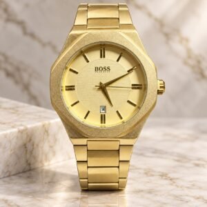 Мъжки Hugo Boss Octagon Gold / Champagne Dial #367