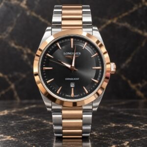 Мъжки Longines Conquest Rose Gold Two-Tone / Black Dial #405