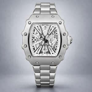 Мъжки Richard Mille RM27-03 Skeleton White / Steel #354