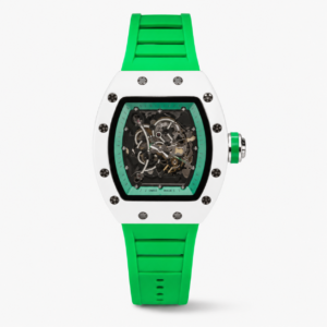Мъжки Richard Mille Skeleton White Ceramic / Green #333